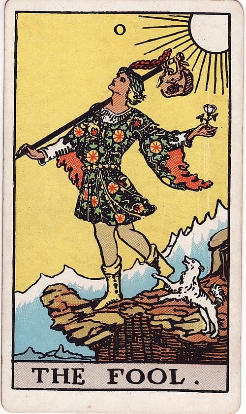 The Fool — Rider–Waite–Smith tarot card