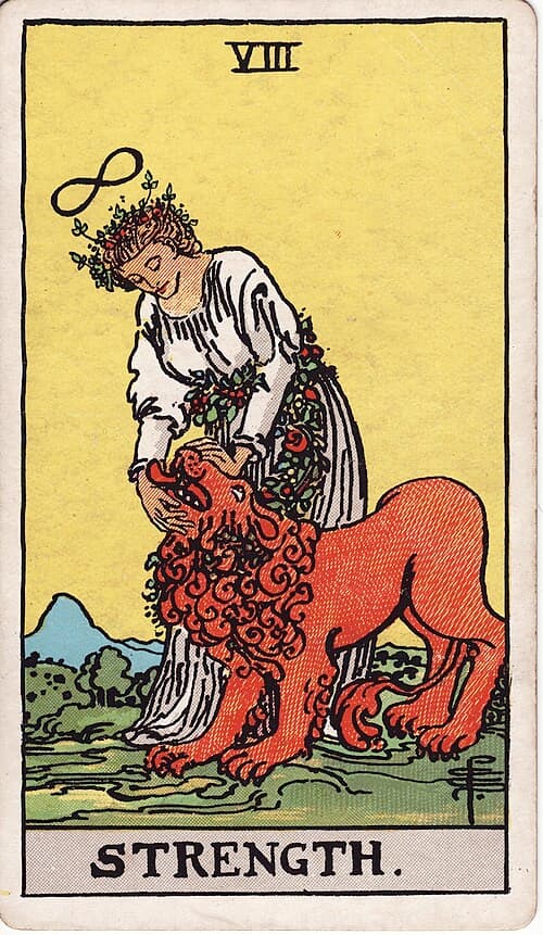 Strength — Rider–Waite–Smith tarot card