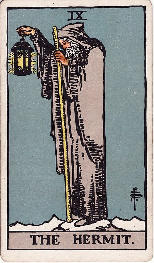 The Hermit — Rider–Waite–Smith tarot card