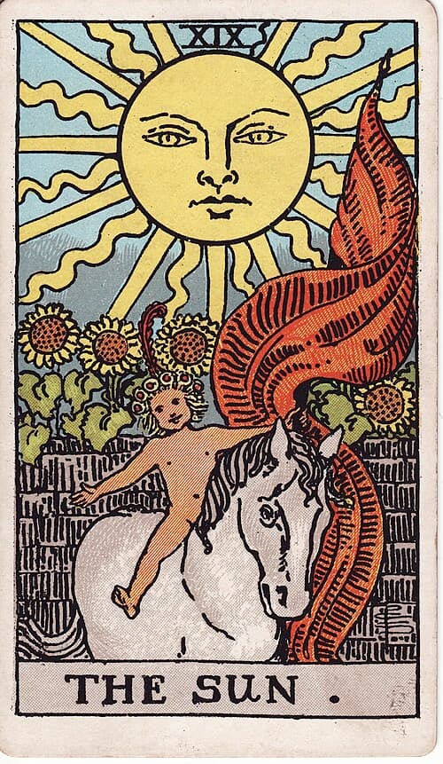 The Sun — Rider–Waite–Smith tarot card