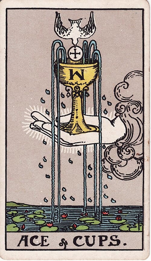 Ace of Cups — Rider–Waite–Smith tarot card