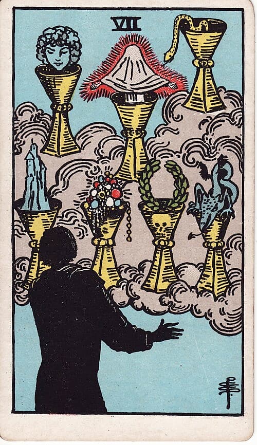 Seven of Cups — Rider–Waite–Smith tarot card