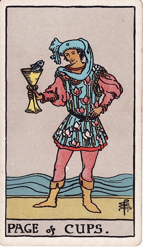 Page of Cups — Rider–Waite–Smith tarot card