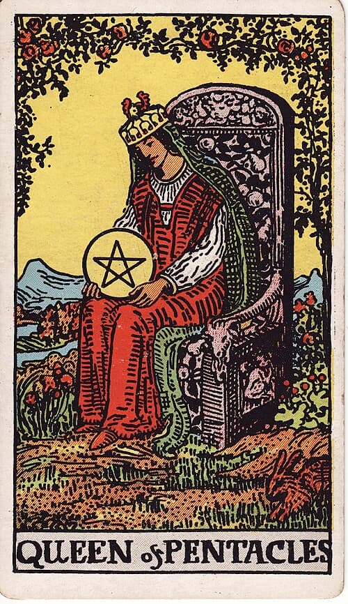 Queen of Pentacles — Rider–Waite–Smith tarot card