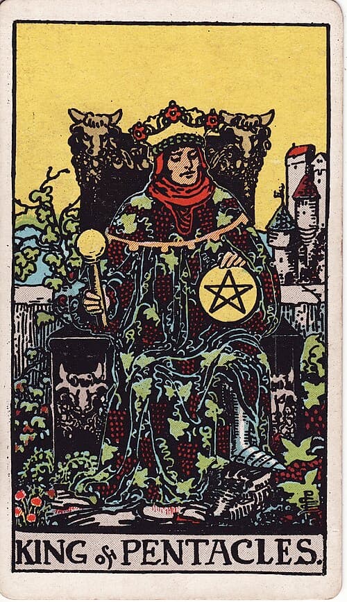 King of Pentacles — Rider–Waite–Smith tarot card