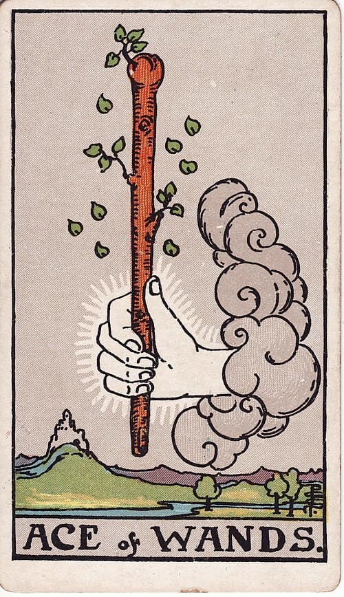 Ace of Wands — Rider–Waite–Smith tarot card