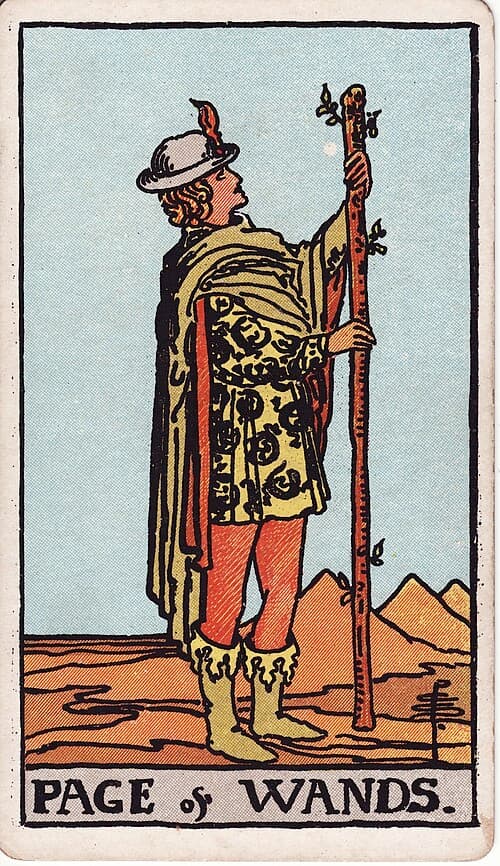 Page of Wands — Rider–Waite–Smith tarot card