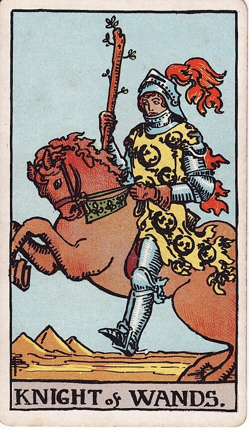 Knight of Wands — Rider–Waite–Smith tarot card