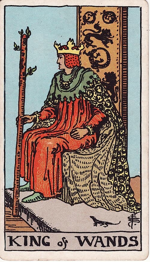 King of Wands — Rider–Waite–Smith tarot card